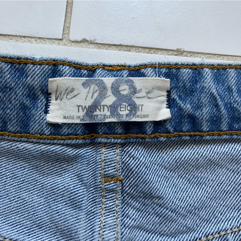 Free People We The Free Ranger Ripped Crop Wide Leg Denim Jeans 28 - Picture 3 of 9